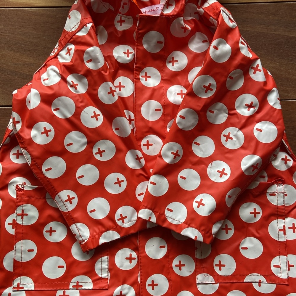 Magnificent Baby Magnetic Raincoat 2T Orange Circles - Picture 4 of 16